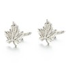 Maple Leaf Cufflinks for Men, Silver Tone Leaf Cufflinks, Canadian