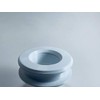 2" ID White Ceiling Tile Grommet - Fits 1/2" -
