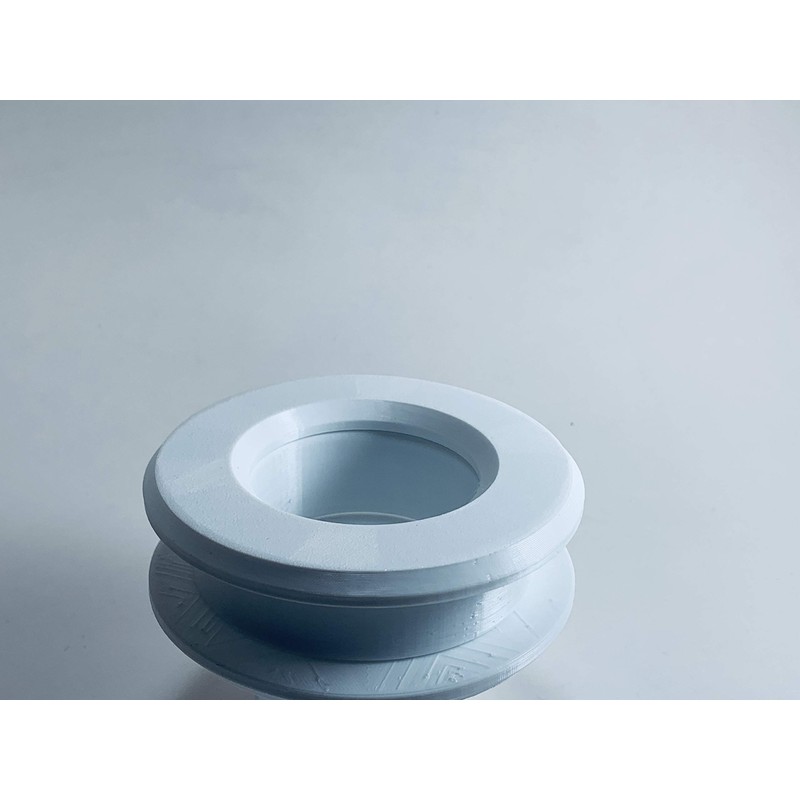 2" ID White Ceiling Tile Grommet - Fits 1/2" -
