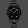 Alienwork IK Watch Men Women Calendar Metal Bracelet, Silver-navy/navy/metal band