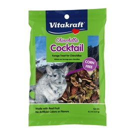 Vitakraft Chinchilla Cocktail Mixed Fruit Treat, 4.5 Ounce Pouch