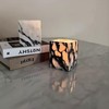 Artisanal Abode Natural Marble Pencil Pen Holder, Double Layer Desk