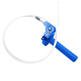 Throttle Grip Motorcycle 22mm CNC Aluminum Quick Twister with Throttle Cable CRF50 70 110 IRBIS 125 250 Dirt Bike Motorcycle Accessorie (Blue)