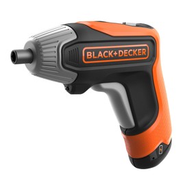 Black+Decker BCF611CK Cordless Screwdriver (3.6 Volt, 5.Nm, with LED Light, Handy Screwdriver for Smaller Screwing Works, in Storage Box, Includes USB Quick Charger and 10 Screwdriver Bits 25 mm)