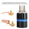 Monosaudio Connector Transparent Pure Copper GoldPlated Audio Power Connector (F105G