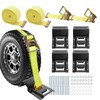 Allucky 1500LBS Wheel Chock Tie Down Kit for Trailer &