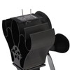 Heat Powered Stove Fan Self Starting Heat Resistant Aluminum Alloy