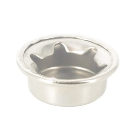 Alamic Push on Pushnut Cap Stud 1/2 Inch Axle Cap Nut Zinc Mech Finish for Hand Trucks, Rolling Bins, and Lawn Wagons - 6 Pack