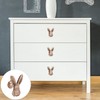 DOITOOL 2pcs Rabbit Drawer Knobs Furniture Accessory Bunny Door Knobs