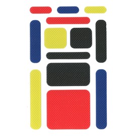 Anywhere Zen Strips for Anxiety Relief and Focus, 13 Assorted Sized Sensory Strips, Bumpy Texture, Primary Colors, Tactile Fidget