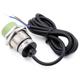 Heschen M30 Inductive Approach Proximity Sensor Switch, PR30-15AC, Cylindrical Type, Detector Distance 15mm, AC100-240V, Non-Shielded, 2-Wire, NC(Normally Closed)