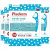 Plackers Twin-Line Dental Floss Picks, Designed with Two High Assorted