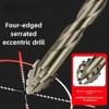 New Four-Flute Sawtooth Eccentric Drill Bit, 2025 Upgraded Four Blade