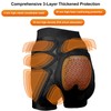 Protective Padded Shorts Crash Pad, PU Hip Butt Pads Impact