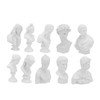 ABOOFAN 10Pcs Mini Resin Sketch Statue Decorative Plaster Line Drawing