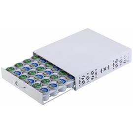 Rice rat Coffee Pod Holder for Keurig Pods iron Top Drawer,K Cup Holder Capsule Display Storage compatibility 42 k-cup Pods (white)