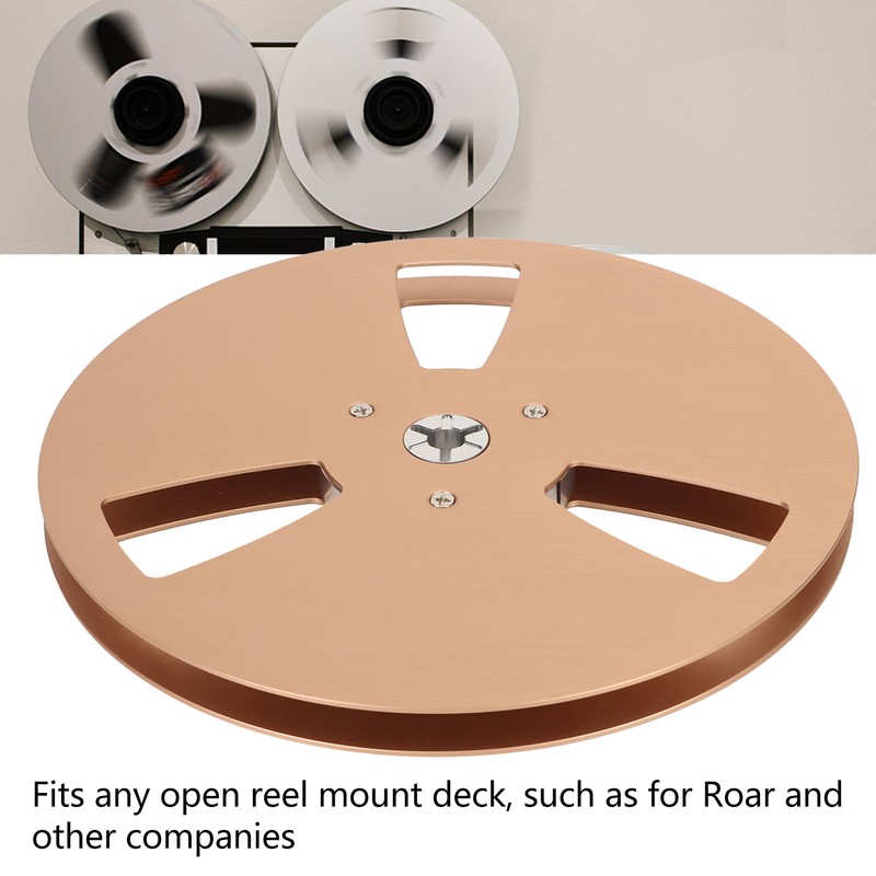 1/4 7 Inch Empty Tape Reel Aluminum Alloy 3 Hole