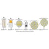 CBconcept UL Listed, G4 LED Light Bulb, 5 Pack, 3