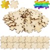 UPlama 300PCS Blank Puzzles, Freeform Blank Puzzle Pieces Blank Wooden