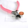 Pink & Carbon Steel Metal Side Cutters Spring Loaded Return