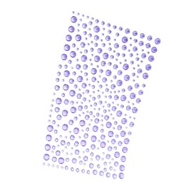 DECORA 325pcs Purple Rhinestone Stickers Self-Adhesive Gemstone Embellishment Stickers for Nail Art Makeup Scrapbooking and Crafts