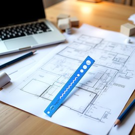 Blue 30cm Soft Flexible Ruler Measure Straight Rulers Office School Suppli Rulers Teaching Materials(12 Inch)