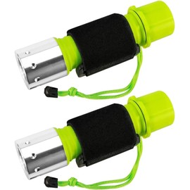 HOTOIQ Diving Flashlight,2 Pack Scuba Diving Flashlight,1100 Lumen XM-L2 Bright Submarine Light,Waterproof Underwater Torch for Outdoor Under Water Sports(2 Pack)