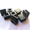 CaSuTong 8 Pack 1 Inch Square Black Plastic Plug, Tubing