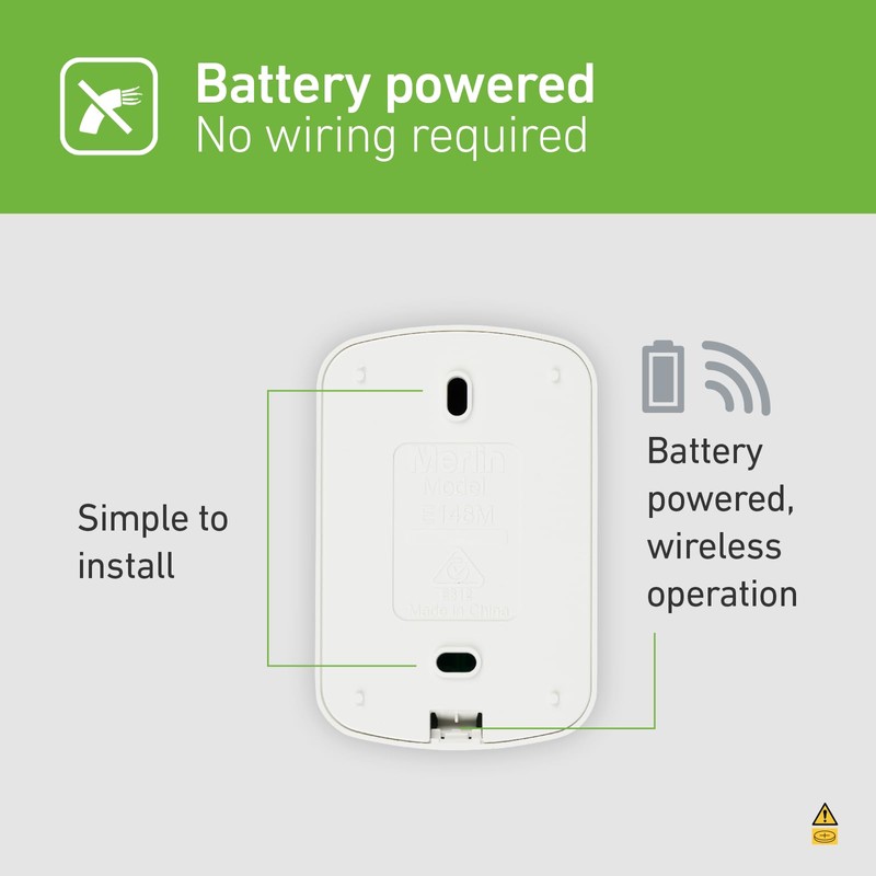 Merlin E148M Four Button Wireless Wall Mount Garage Remote Control