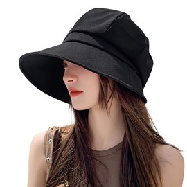 SIVAN UV Protection Hat, Women's Hat, Sun Protection, UPF 50+, Latest Wide Brim, Large Size, Deep Type, UV Protection, Removable Chin Strap, Excellent Sweat Absorption and Moisture Wicking, Small Face