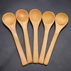 30pcs Mini Natural Wooden Children Spoon Kitchen Condiment Tool