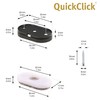 Wagner QuickClick® Felt Gliders, Furniture Gliders, Chair Gliders, Set of