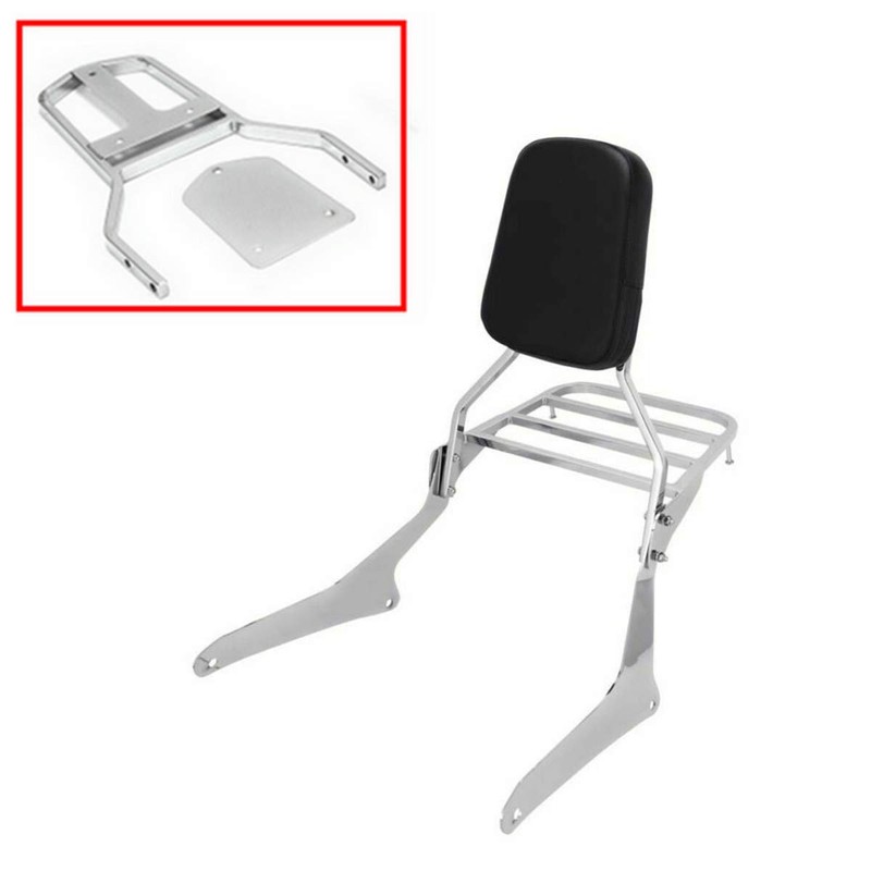Passanger Backrest Sissy Bar + Luggage Rack for Yamaha V