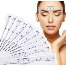 noved 10 Pzs Regla Flexible Adhesiva Diseño De Cejas