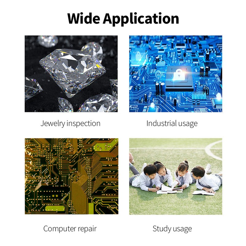 1600X Wired Digital Microscope Portable Handheld Microscope with USB+ USB