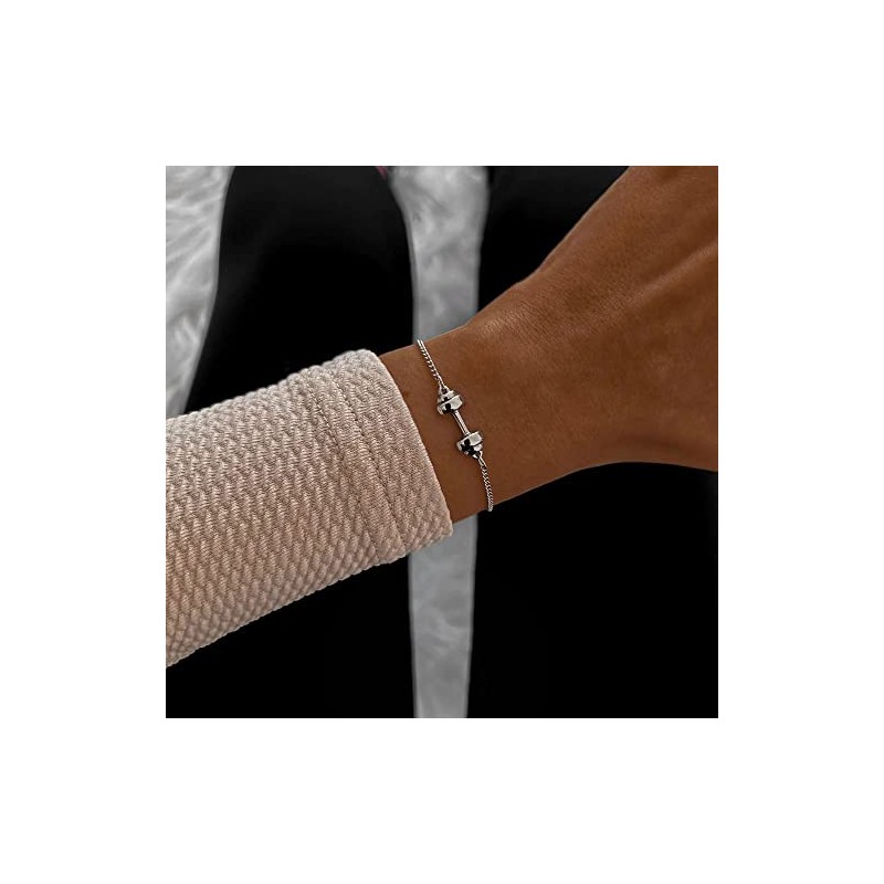 SAILBRACE Bracelet Gym Club Chain Silver, Stainless Steel