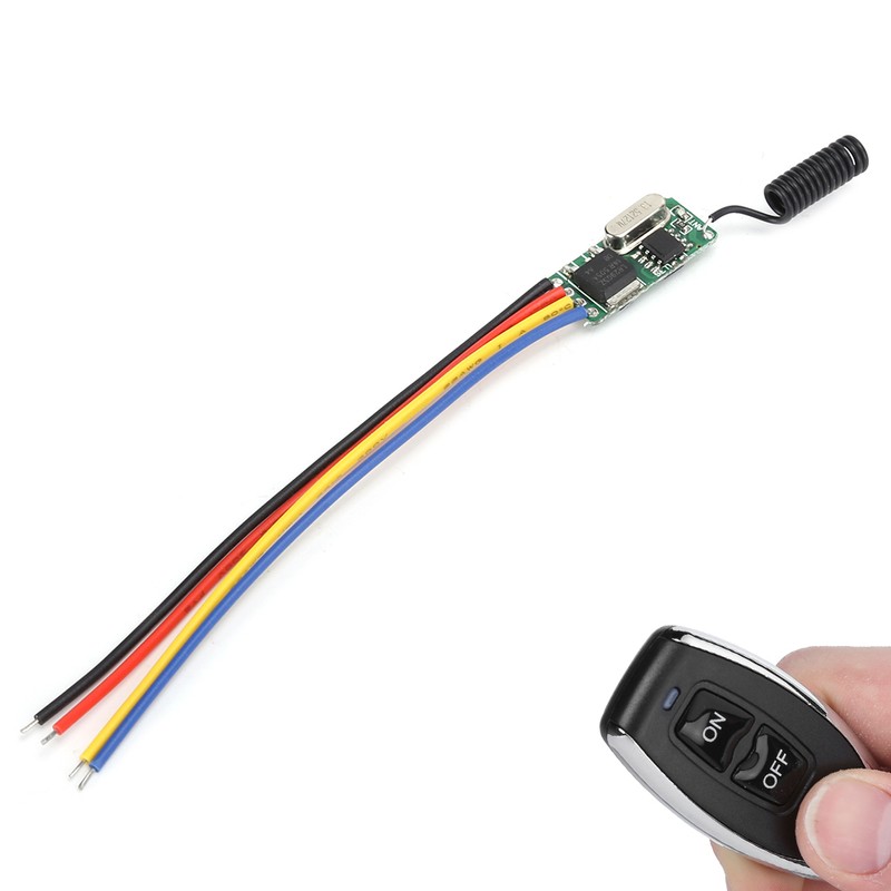 Wide Voltage 3.7‑12V Micro Wireless Remote Control Switch Module LED