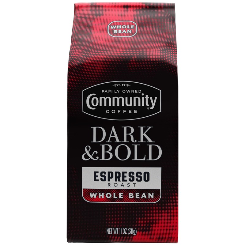 Community Coffee Dark & Bold Espresso Blend, Dark Roast Whole