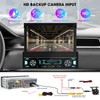 Single Din Wireless CarPlay Stereo: 7 Inch Motorized Flip Out