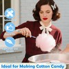 100 PCS Cotton Candy Sticks Blue, Anglecai 13.8 Inch Cotton