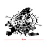 Compass Sticker for Outdoor and Indoor (RPt 53) (9 cm,
