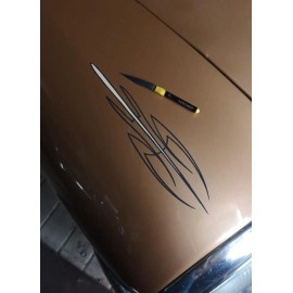 Andrew Mack / Von Dago "Pro-Series" PREMIUM Professional ""LEFT HANDED"" #0000 (4-0) Pinstriping Brush ~ PRO'S KNOW