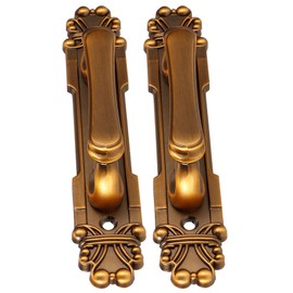 Antique Zinc Alloy Door Pull Handle, 2Pcs Vintage Cabinet Handles for Doors Drawers Wardrobes Cupboards, Decorative Handles with Sturdy Metal Construction for Furniture Restoration and Home Décor