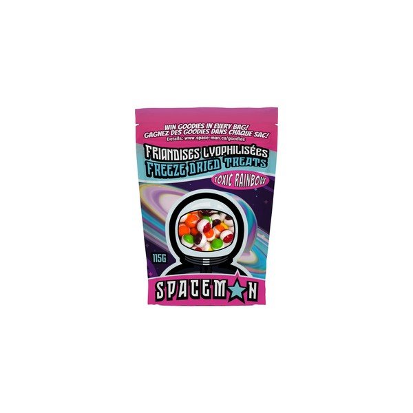 Spaceman Toxic Rainbow Freeze Dried Candy – 115g Bag of