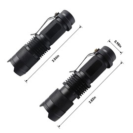 XINFEIBEI - Linterna LED de luz roja de alta potencia, modo único para astronomía, observación nocturna, aviación, actividades al aire última intervensión, paquete de 2