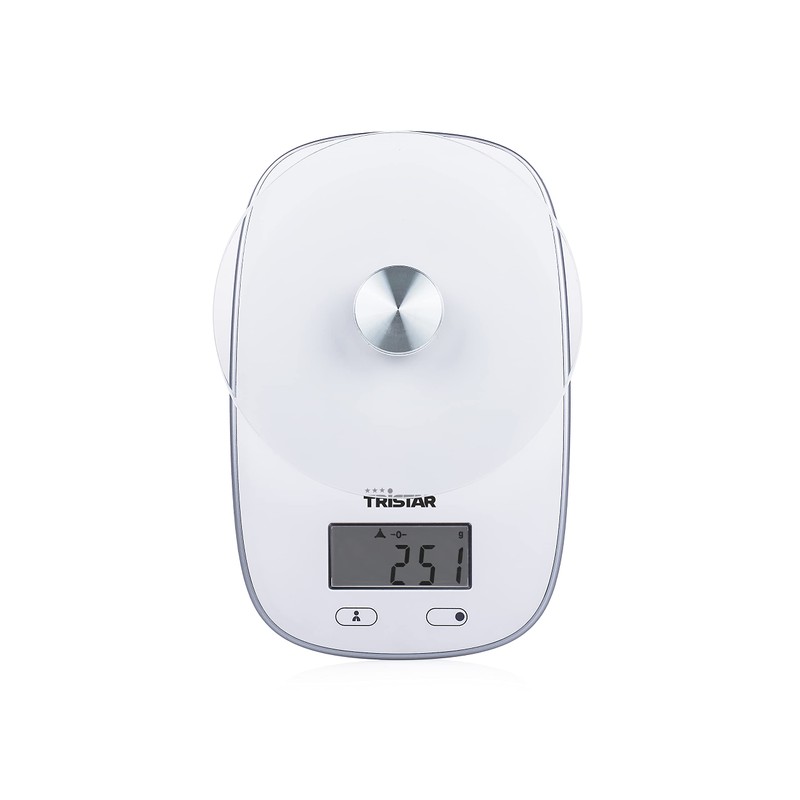 Tristar KW-2445 Küchenwaage Maximale Tragkraft: 5 kg Gehärtete Glasplatte, Glas,