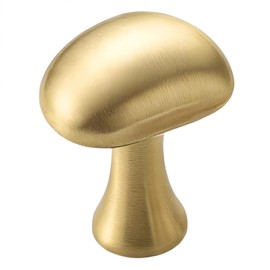 1 Pack Solid Brass Brushed Cabinet Hook Drawer Pull Knob ST-YS-1