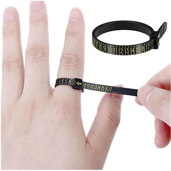 Ring Sizer Measuring Set Reusable Finger Size Gauge Measure Tool
