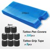 Yugui 200Pcs Largetattoo Pen Machine Cubre Y 8Pcs Tattoo Grip