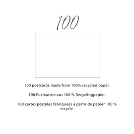 Bear and Bee 100 x White Blank Postcards Made of Recycled Paper in A6 Format (148 mm x 105 mm)